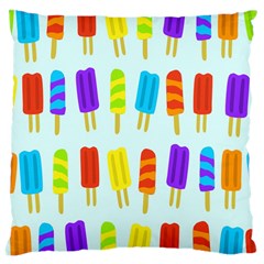 Food Pattern Large Cushion Case (one Side) by Nexatart