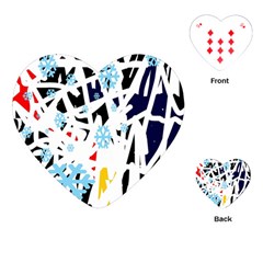 Abstraction Playing Cards (heart)  by Valentinaart