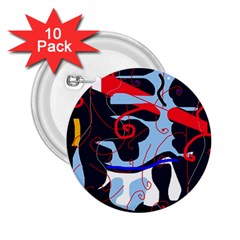 Abstraction 2 25  Buttons (10 Pack)  by Valentinaart