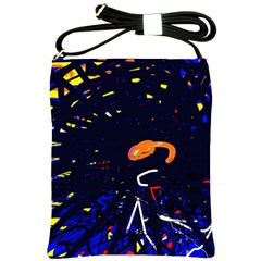Abstraction Shoulder Sling Bags by Valentinaart
