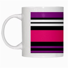 Stripes Colorful Background White Mugs by Nexatart