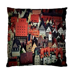 Tilt Shift Of Urban View During Daytime Standard Cushion Case (one Side)