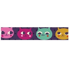 Colorful Kitties Flano Scarf (large) by Brittlevirginclothing