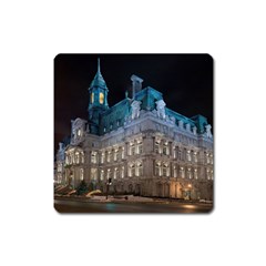 Montreal Quebec Canada Building Square Magnet