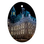 Montreal Quebec Canada Building Oval Ornament (Two Sides) Front