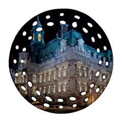 Montreal Quebec Canada Building Ornament (round Filigree)