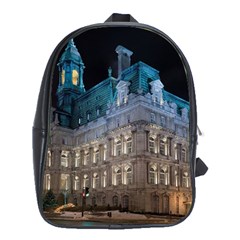 Montreal Quebec Canada Building School Bags (XL) 