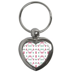 Reindeer Pattern Key Chains (heart) 