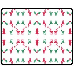 Reindeer Pattern Fleece Blanket (medium)  by Nexatart