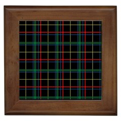 Plaid Tartan Checks Pattern Framed Tiles