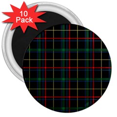 Plaid Tartan Checks Pattern 3  Magnets (10 pack) 