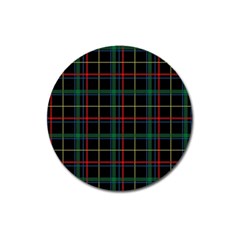 Plaid Tartan Checks Pattern Magnet 3  (Round)