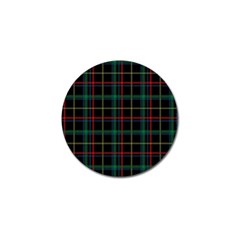 Plaid Tartan Checks Pattern Golf Ball Marker (4 pack)