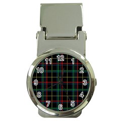 Plaid Tartan Checks Pattern Money Clip Watches