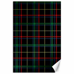 Plaid Tartan Checks Pattern Canvas 24  x 36 