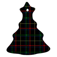 Plaid Tartan Checks Pattern Ornament (Christmas Tree) 