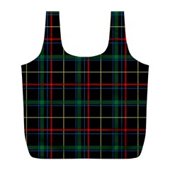 Plaid Tartan Checks Pattern Full Print Recycle Bags (L) 