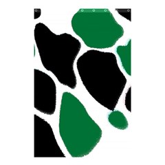 Green Black Digital Pattern Art Shower Curtain 48  X 72  (small)  by Nexatart