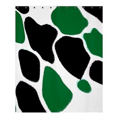 Green Black Digital Pattern Art Shower Curtain 60  X 72  (medium)  by Nexatart