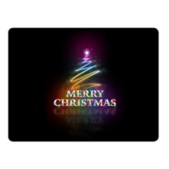 Merry Christmas Abstract Fleece Blanket (small) by Nexatart