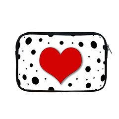 Red Heart Apple Macbook Pro 13  Zipper Case by Valentinaart