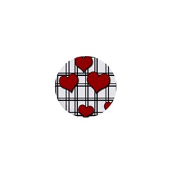 Hearts pattern 1  Mini Magnets
