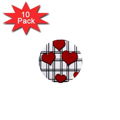 Hearts pattern 1  Mini Magnet (10 pack) 