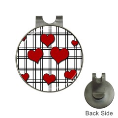Hearts pattern Hat Clips with Golf Markers
