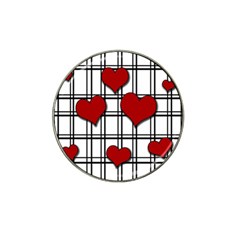 Hearts pattern Hat Clip Ball Marker