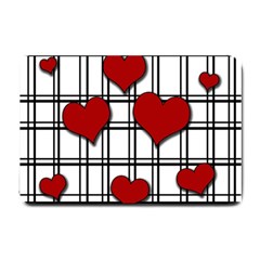 Hearts pattern Small Doormat 
