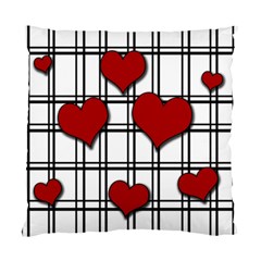 Hearts pattern Standard Cushion Case (One Side)