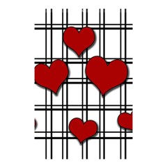 Hearts pattern Shower Curtain 48  x 72  (Small) 
