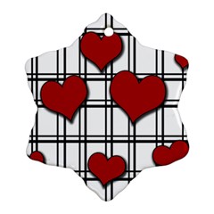 Hearts pattern Ornament (Snowflake)