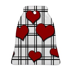 Hearts pattern Bell Ornament (Two Sides)