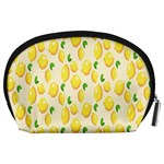 Pattern Template Lemons Yellow Accessory Pouches (Large)  Back