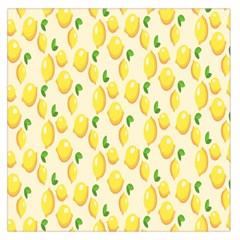 Pattern Template Lemons Yellow Large Satin Scarf (square) by Nexatart