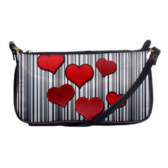 Valentines Day Pattern Shoulder Clutch Bags by Valentinaart