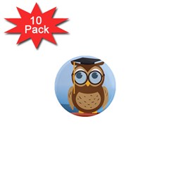 Read Owl Book Owl Glasses Read 1  Mini Magnet (10 Pack)  by Nexatart