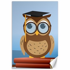 Read Owl Book Owl Glasses Read Canvas 12  X 18   by Nexatart