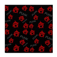 Anarchy Pattern Face Towel by Valentinaart