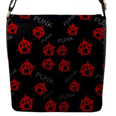 Anarchy Pattern Flap Messenger Bag (s) by Valentinaart