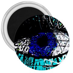 Blue Eye 3  Magnets by Valentinaart