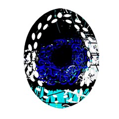 Blue Eye Ornament (oval Filigree) by Valentinaart