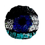 Blue eye Standard 15  Premium Round Cushions Front