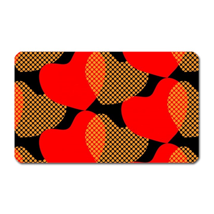 Heart Pattern Magnet (Rectangular)