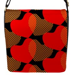 Heart Pattern Flap Messenger Bag (s)