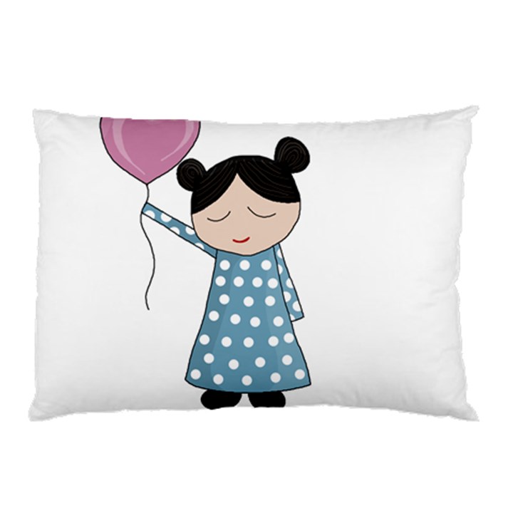 Valentines day girl Pillow Case