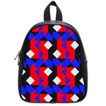 Pattern Abstract Artwork School Bags (Small)  Front