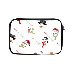 Snowman Christmas Pattern Apple Ipad Mini Zipper Cases by Nexatart