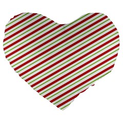 Stripes Large 19  Premium Heart Shape Cushions